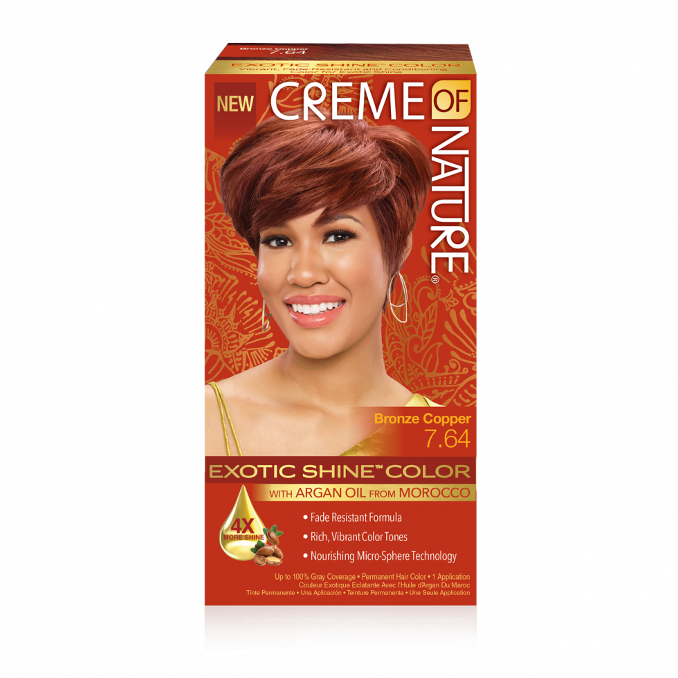 Creme Of Nat Argan Gel Color 7.64 Bronze Cop