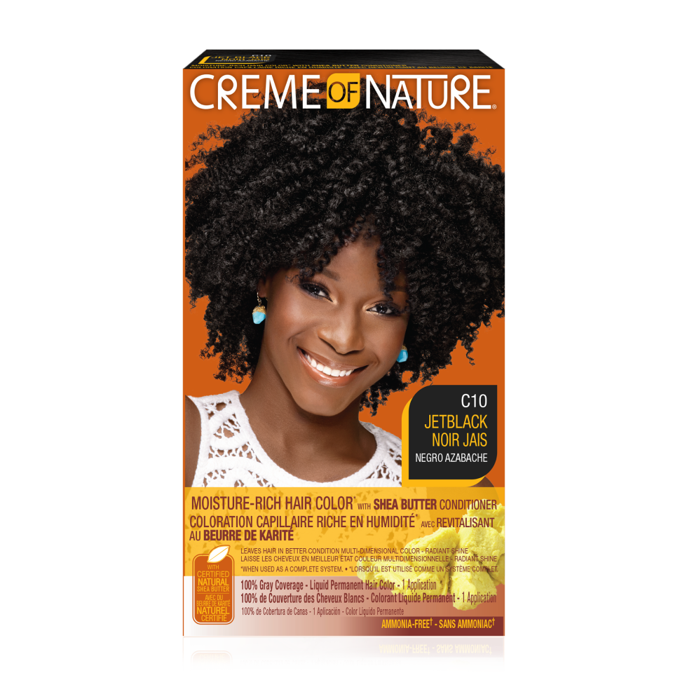 Creme Of Nat Liquid Color #10 Jet Black