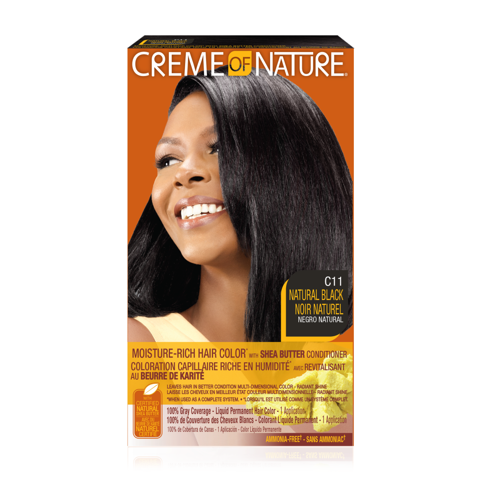 Creme Of Nat Liquid Color #11 Natural Black