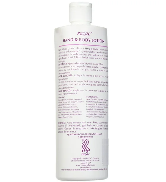 RAZAC HAND & BODY LOTION