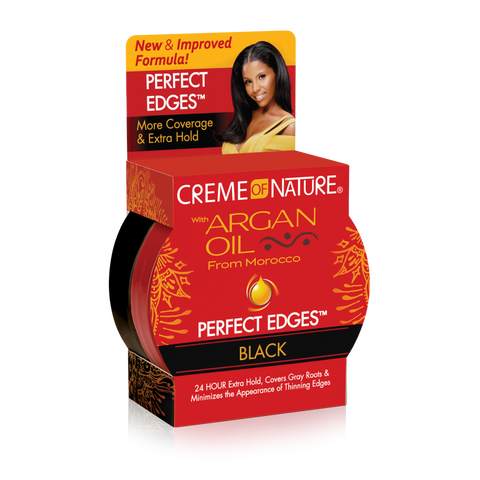 Creme Of Nat Argan Perfect Edges Black 2.25Oz