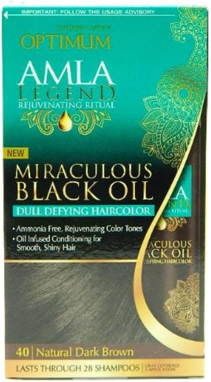 Optimum Care Amla Legend Miraculous Oil Dull Defying Hair Color, 40 Natural Dark Brown