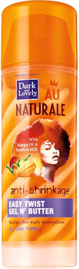 Dark and Lovely Au Naturale Anti-Shrinkage Easy Twist Gel N' Butter 5 oz