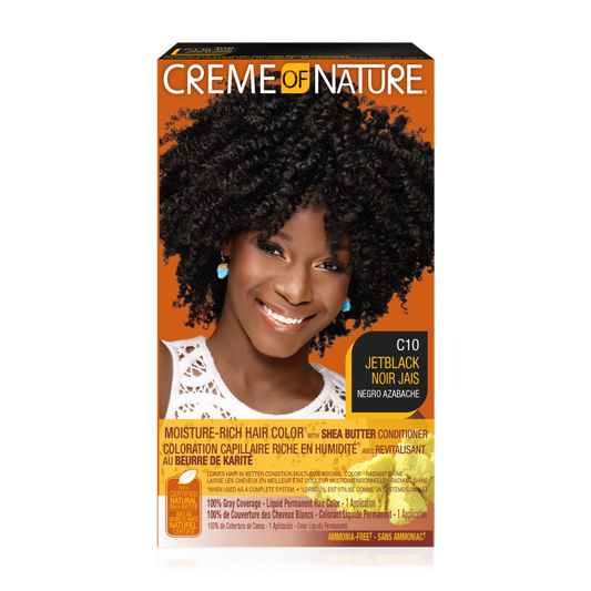 Creme Of Nat Liquid Color #10 Jet Black