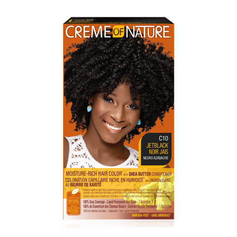 Creme Of Nat Liquid Color #10 Jet Black