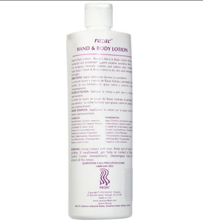 RAZAC HAND & BODY LOTION