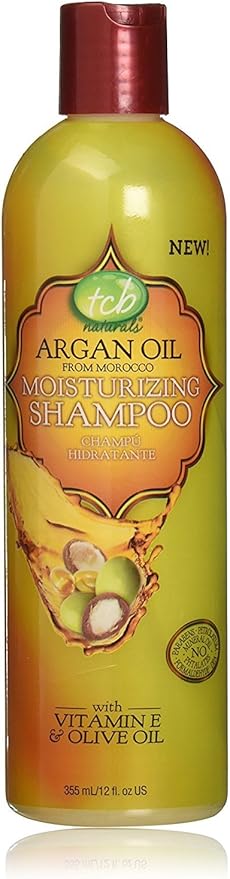 TCB Naturals Argan Oil Moisturizing Shampoo, 12 Ounce