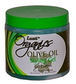 Lusti Organics Olive Oil Styling Gel - Fast Drying - No Flaking - 16Oz
