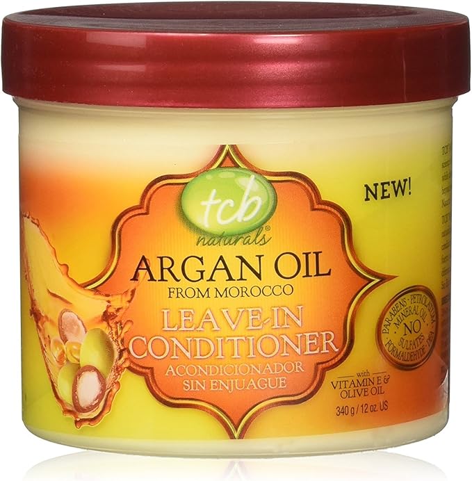 TCB Naturals Argan Oil Leave In Conditioner, 12 Ounce