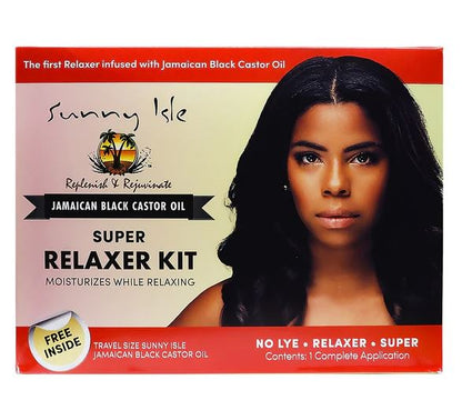 Sunny Isle Jamaican Black Castor Oil Relaxer Kit SUPER