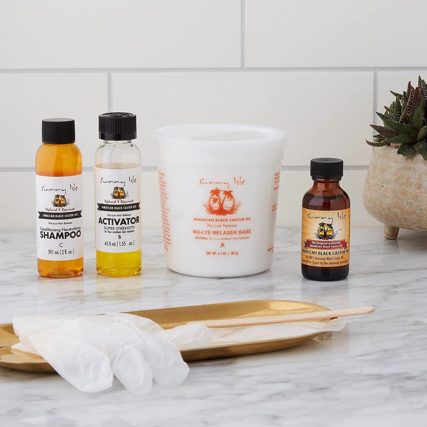 Sunny Isle Jamaican Black Castor Oil Relaxer Kit SUPER