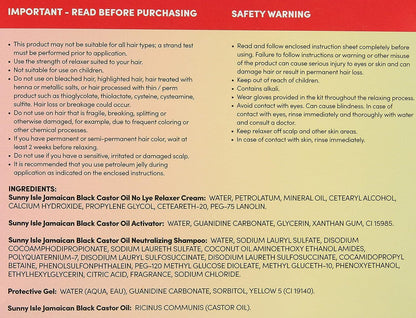 Sunny Isle Jamaican Black Castor Oil Relaxer Kit SUPER