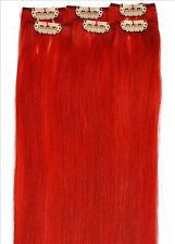 CLIP IN 18'' EXTENSION RED 6PC